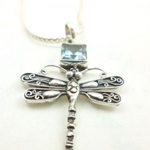 YUSUFCUK MAVİ TOPAZ KOLYE