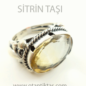 SİTRİN TAŞI YÜZÜK