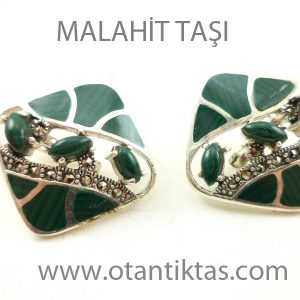 MALAHİT TAŞI KÜPE