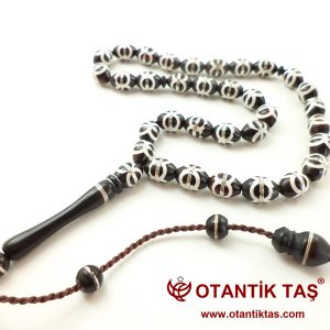 KUKA AĞACI GÜMÜŞ İŞLEMELİ TESBİH