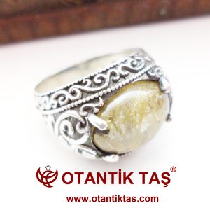 Rutil Kuvars Erkek Yüzük
