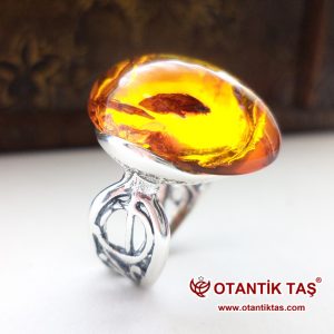 Kehribar Taşı Yüzük