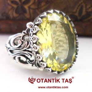 Limon Kuvars Yüzük