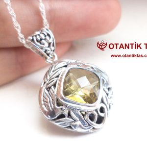 SİTRİN TAŞI KOLYE