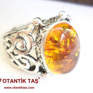 KEHRİBAR TAŞI YÜZÜK