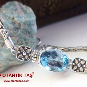 Mavi Topaz Bileklik