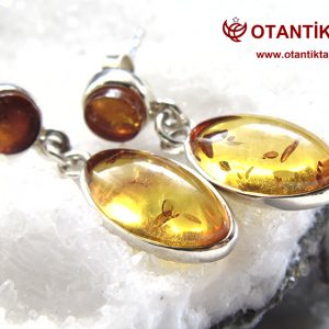 KEHRİBAR TAŞI KÜPE