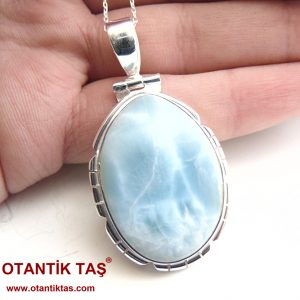 LARİMAR TAŞI KOLYE